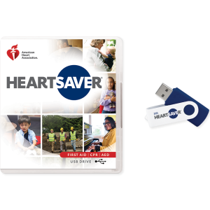 Heartsaver First Aid CPR AED Course Videos on USB Drive