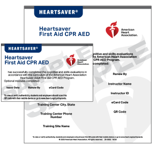 2025 Heartsaver® First Aid CPR AED eCard